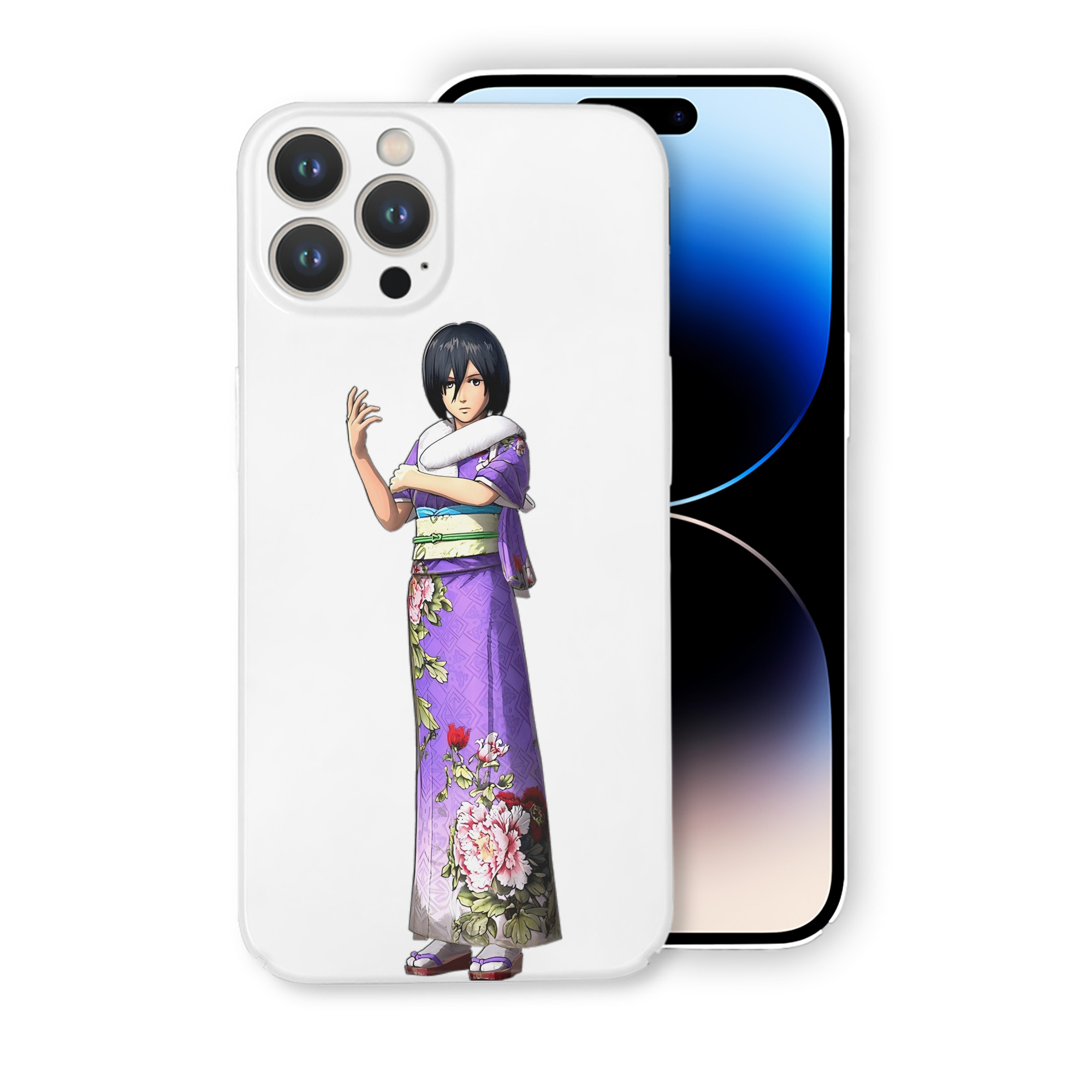 （画像用） 進撃の巨人 ミカサ·アッカーマン Attack on Titan Mikasa Ackerman 【iPhone 14シリーズ対応】ハードケース